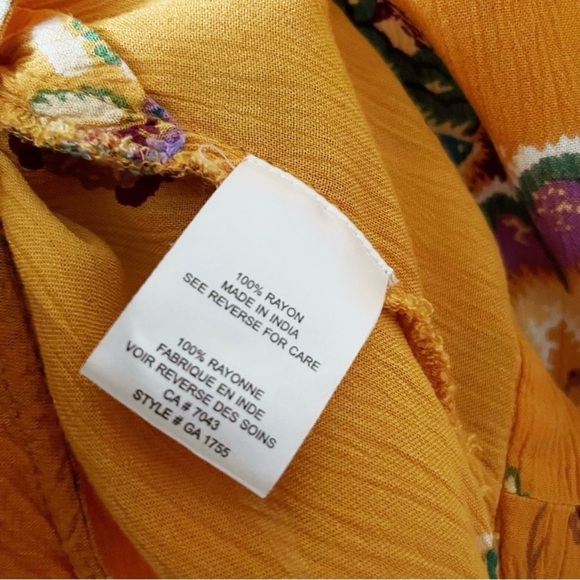 Patrons of Peace Small Bell Sleeve Crop Top Kawaii Western Boho Hippie Festival - Picture 8 of 8